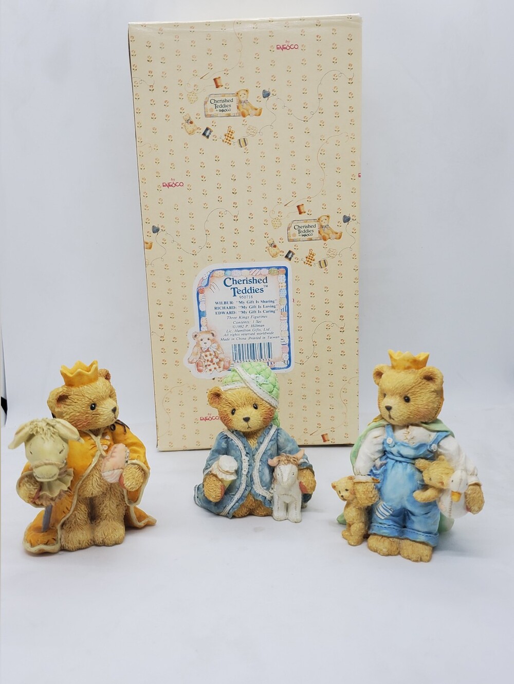 New Cherished Teddies RICHARD EDWARD WILBUR 3 KING Figurine Set Kings Gift lot
